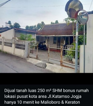 Jual Murah Tanah Bonus Rumah Dekat Malioboro Jogja